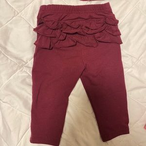 6-9 months baby legging with ruffles on the butt